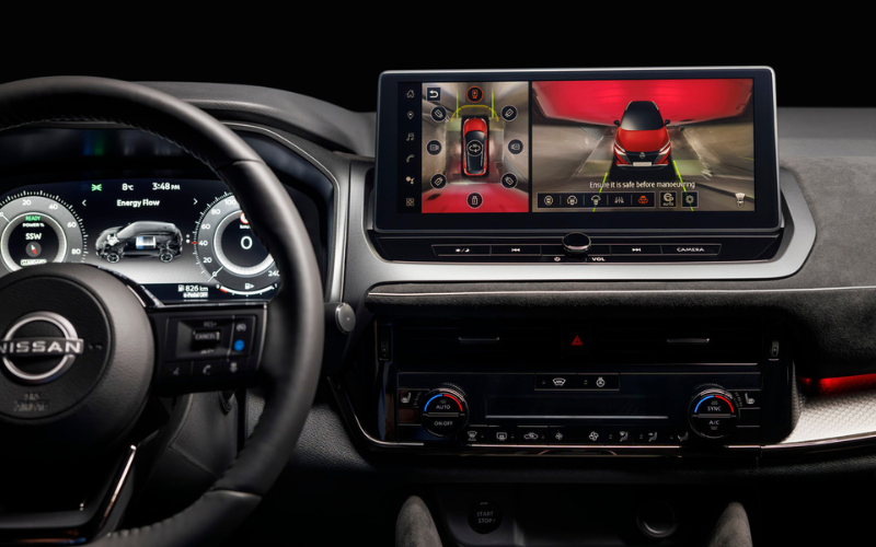 New Nissan Qashqai interior display showing 360 Around View Monitor